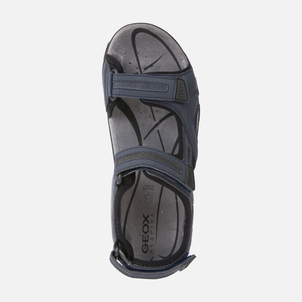 Sandalias Geox Homem Azul Marinho - Strada - UGECY4532